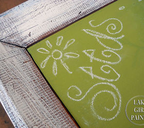 repurpose frame to tray make green chalkboard paint, repurposing upcycling, seasonal holiday d cor