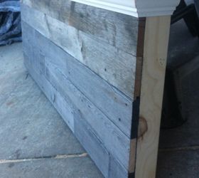 queen size barn wood headboard, bedroom ideas, painted furniture