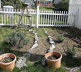 my perennial garden year 2, flowers, gardening, perennials, Path in place and things are starting to green up I can t wait until it is warm enough to start the herb pots