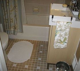 bathroom redo hydrangea theme, bathroom ideas, home decor