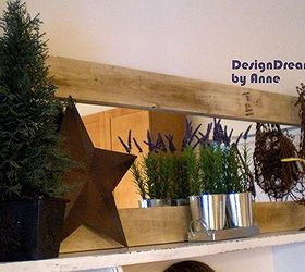 gorgeous pine frame for a door mirror only 5 to build, woodworking projects, Painted up and placed