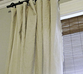 no sew fringe curtains and diy curtain rods, home decor, reupholster, window treatments