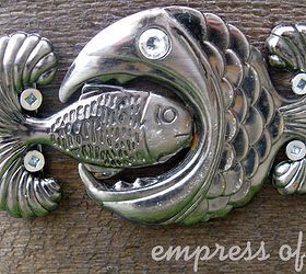 build a pond in a box, outdoor living, ponds water features, This old belt buckle became the insignia on the side of the pond