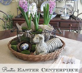 simple and rustic my easter centerpiece, easter decorations, seasonal holiday d cor