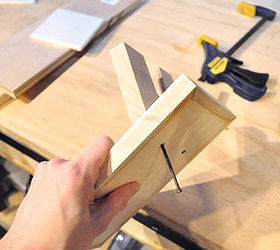 trust me you need a glue gun holder, crafts, diy, woodworking projects, After a little sanding putty and more sanding Ethan added a U shaped piece of wood to hold the glue gun Finally we painted finished and now enjoy