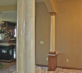 italian finishes, home decor, Italian Venetian Plaster Columns