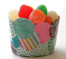 paper mache confetti bowl, crafts, decoupage, Make smaller confetti cups to hold treats or cupcakes