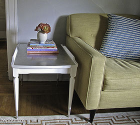 retro tables turned hollywood regency, painted furniture, goes great with my mid century chair don t cha think