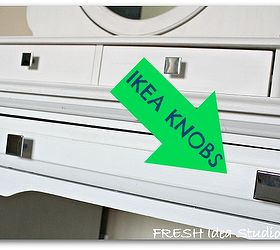 repurpose your old stuff into something new amp better, chalk paint, painted furniture, Consider updating the hardware