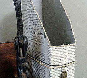 cereal box paper holder, crafts