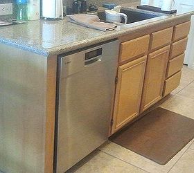 kitchen cabinet redo, kitchen cabinets, kitchen design, painting, Sink area before