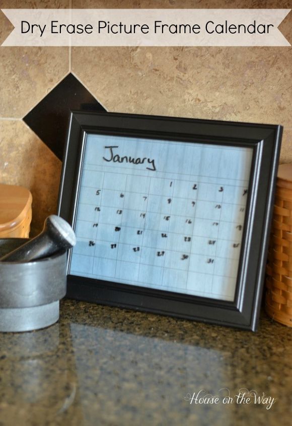 Diy Picture Frame Calendar : Diy dry erase picture frame calendar hometalk Diy Picture Frame Calendar : Diy dry erase picture frame calendar hometalk