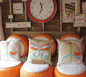 outdoor seating ideas, outdoor furniture, outdoor living, painted furniture, rustic furniture