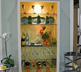 share some love with your blah bookshelves don t let this valentine s go by with, home decor, shelving ideas, Here s a look with a painted background Very upscale