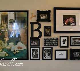 vintage inspired craft room home office, craft rooms, home decor, home office, wall gallery