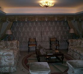 some of my clients in other countries lead a much more formal lifestyle than my, home decor, living room ideas, painted furniture, Formal living custom rug designed to compliment the fabric pattern