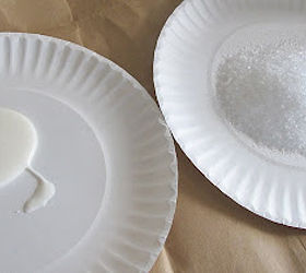 epson salt easter eggs, crafts, Have a plate of epsom salt and a plate of glue ready I used Elmer s