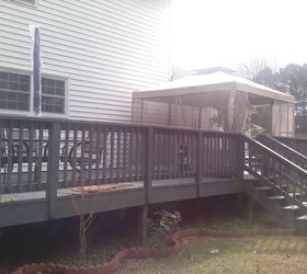 here are the picture of my house please leave any comments on how to make it look, home decor, Back Deck