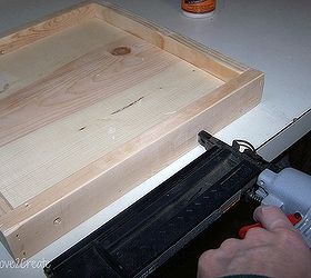 my solution to a very crumby situation, cleaning tips, After sanding I glued and nailed the whole thing together