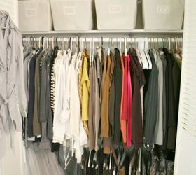 just wanted to share i did some organizing and gave a 2nd guest bedroom some, home decor, organizing, repurposing upcycling, adding another row using an easy hang closet extension rod doubles space