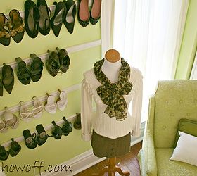 just wanted to share i did some organizing and gave a 2nd guest bedroom some, home decor, organizing, repurposing upcycling, trim molding shoe storage
