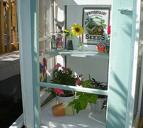 Mini Greenhouse from Old Storm Windows Hometalk