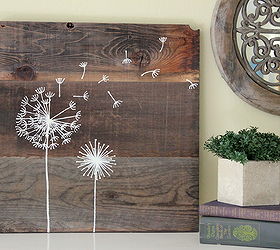 hand painted reclaimed wood art, crafts, painting