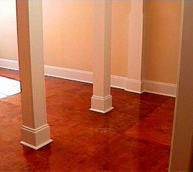 basement update floor glossed and trimmed note checker board pattern of 5x5 nordic, basement ideas, flooring