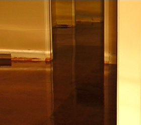 basement update floor glossed and trimmed note checker board pattern of 5x5 nordic, basement ideas, flooring