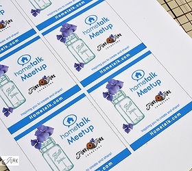 the hometalk meetup that loved on junk and africa, gardening, The sandbags got a little special branding for the event Visit the prep of the sandbags at