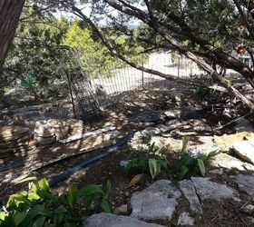 my first spring garden rennovating the landscape, flowers, gardening, pallet, Future home of the pond and possible brook