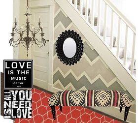 fun accent wall and decorating ideas, foyer, home decor, paint colors, painting, wall decor, or gray and coral more ideas on blog post