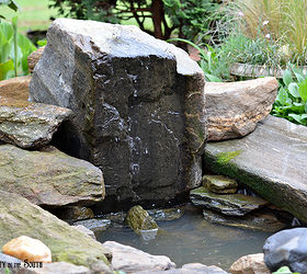 a bubbling rock water feature and mini yard tour, gardening, landscape, ponds water features