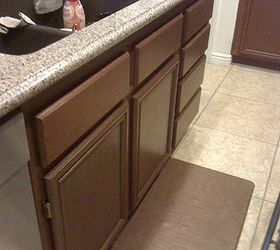 kitchen cabinet redo, kitchen cabinets, kitchen design, painting, Sink area after