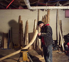 cedar log and twig work for a nice home on lake george in upstate ny i love this, decks, outdoor living, woodworking projects