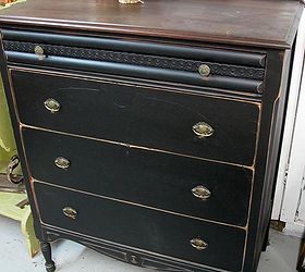 before and after disaster to diva, painted furniture