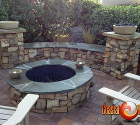 these pictures are of the haas hideaway project that coastal rock productions, concrete masonry, decks, outdoor furniture, outdoor living, Final Details