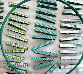 st patrick s day wreath, seasonal holiday d cor, wreaths, Spray paint and washi tape made a big difference