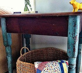 refinishing old wood with coconut oil, painted furniture