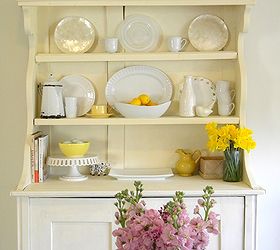 fresh look for my hutch, painted furniture, I love walking into my dining room now It feels so much lighter and brighter