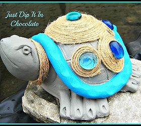 refreshed garden terracotta critters, flowers, gardening, Decorate using paint inexpensive glass beads and twine