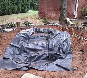 pond in a box, landscape, outdoor living, ponds water features