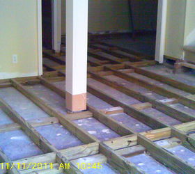 basement update floor glossed and trimmed note checker board pattern of 5x5 nordic, basement ideas, flooring