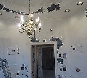 as far as removing the wallpaper this was an easier one best charles, wall decor, The remains that would not peel off