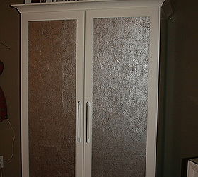 master bedroom update new custom furniture private label by bsb including new, bedroom ideas, home decor, painted furniture, New Armoire creative use with Seabrook Expressions wall paper
