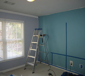 guest bedroom makeover the plan this makeover is very close to my heart i did it in, bedroom ideas, home decor, painting, It was time for the side lights to go in I am not a pro so I got help to get the lights fixed Centered the wall to make sure they were fixed in the right space