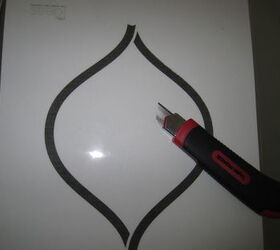 guest bedroom makeover the plan this makeover is very close to my heart i did it in, bedroom ideas, home decor, painting, I downloaded this free stencil from Lowes website Printed it as Fedex and laminated it Cut it with an exacto