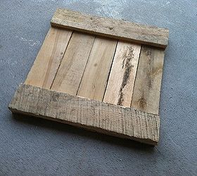 built planter box out of an old pallet, gardening, pallet, Strapped them together