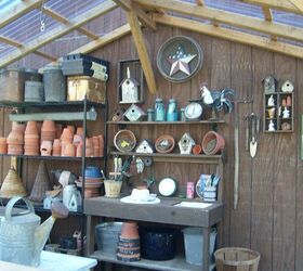 pics from my yard, gardening, outdoor living, Inside my potting shed