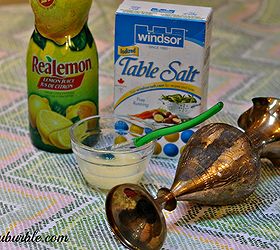 bring brass back and how to clean it naturally, cleaning tips, For the more stubborn spots that just won t come clean with ketchup try a mixture of table salt and lemon juice Use a toothbrush and really give it a good brushing